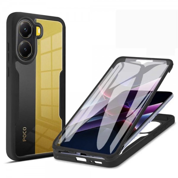 Techsuit ColorVerse 360 Full Cover Σιλικόνης Μαύρο για Poco X7 Pro Techsuit ColorVerse 360 Full Cover Σιλικόνης Μαύρο για Poco X7 Pro