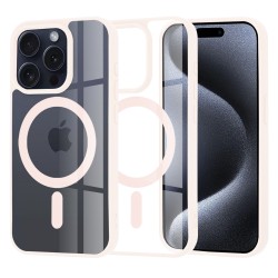 Techsuit Pro Back Cover Σιλικόνης Ροζ για iPhone 15 Pro