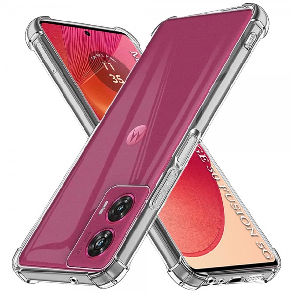 Techsuit Shockproof Clear Back Cover Σιλικόνης Διάφανο για Motorola Edge 50 Fusion