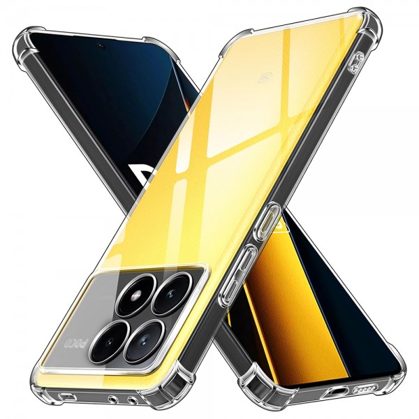 Techsuit Shockproof Clear Back Cover Σιλικόνης Διάφανο για Poco X6 Pro Techsuit Shockproof Clear Back Cover Σιλικόνης Διάφανο για Poco X6 Pro