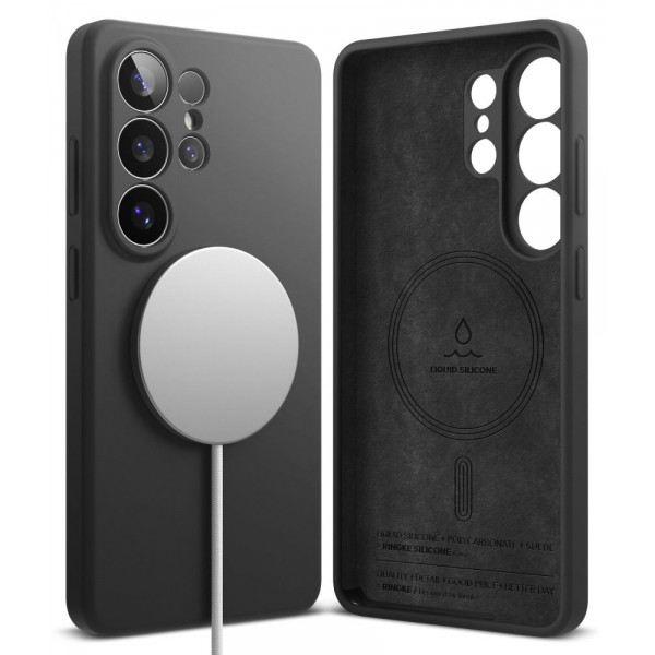Ringke Silicone Magnetic MagSafe Θήκη για Samsung Galaxy S26 Ultra - Μαύρο
