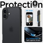 Spigen Ultra Hybrid για iPhone 16 – Frost Black ACS08200 Spigen Ultra Hybrid για iPhone 16 – Frost Black ACS08200