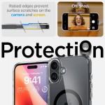 Spigen Ultra Hybrid Mag Magsafe Θήκη για iPhone 16 Διάφανη Μαύρη ACS08206 Spigen Ultra Hybrid Mag Magsafe Θήκη για iPhone 16 Διάφανη Μαύρη ACS08206