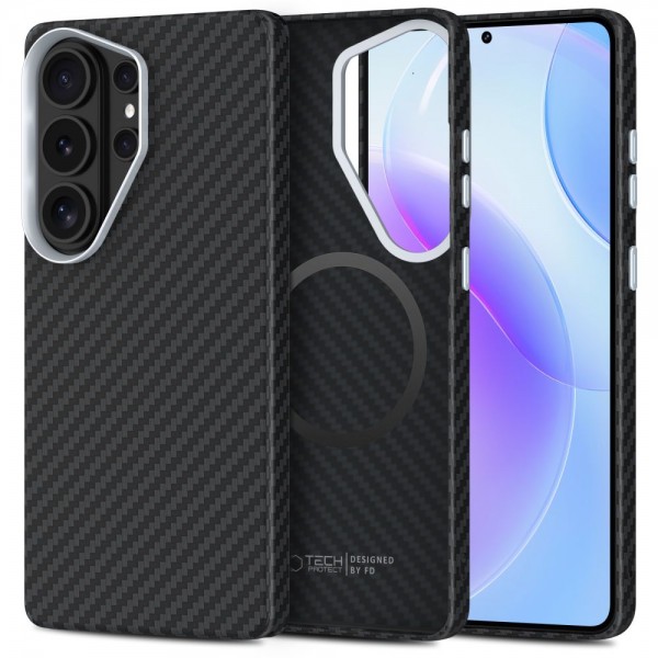 TECH-PROTECT θήκη ion carbon magsafe galaxy s26 ultra μαύρη / ασημί