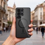 Tech-Protect Magmat MagSafe Back Cover Σιλικόνης / Πλαστικό Black Clear για Galaxy S26 Ultra