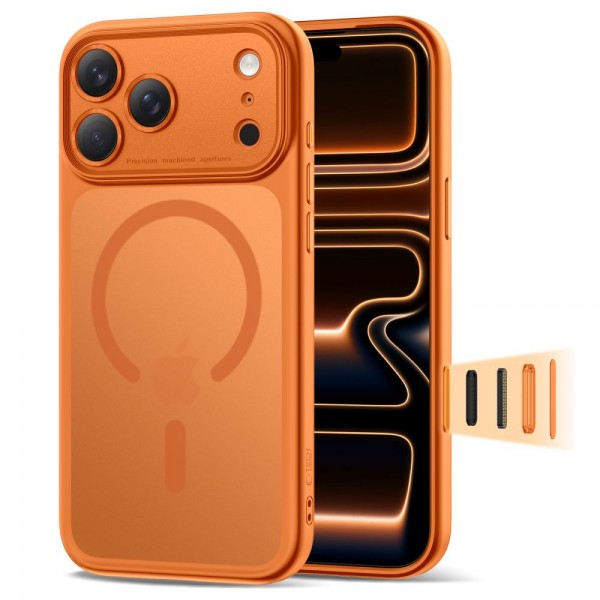 Tech-Protect MagPeak MagSafe CC Hybrid Θήκη Matte Cosmic Orange για iPhone 17 Pro