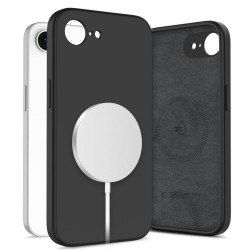 Tech-Protect Silicone MagSafe – Θήκη Σιλικόνης με MagSafe για iPhone 16e / 17e, Μαύρη
