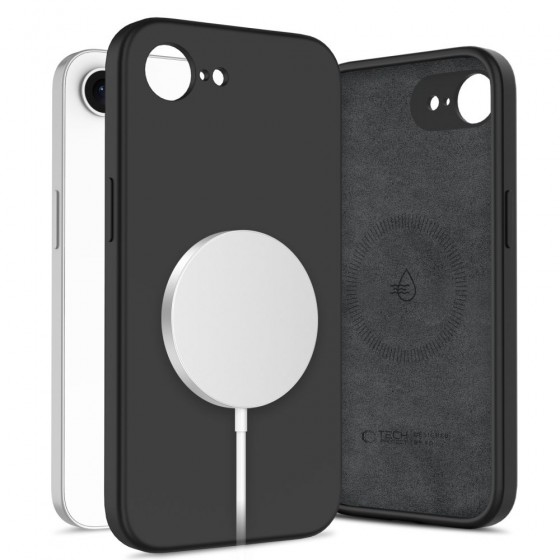 Tech-Protect Silicone MagSafe – Θήκη Σιλικόνης με MagSafe για iPhone 16e / 17e, Μαύρη