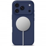 Tech-Protect Silicone MagSafe Θήκη για iPhone 17 Pro Navy Blue