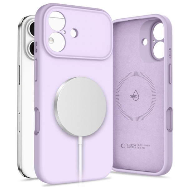 Tech-Protect Θήκη Σιλικόνης με MagSafe για iPhone 17 Mauve