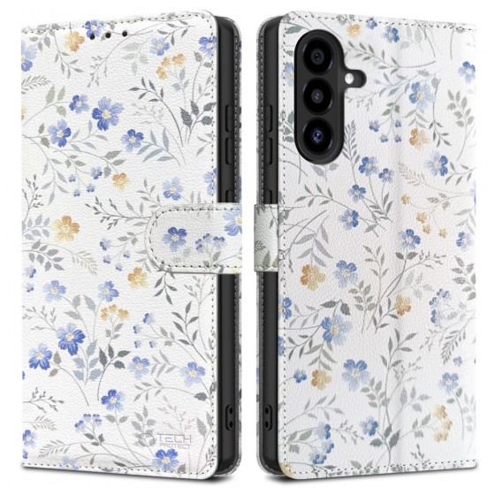Tech-Protect Wallet – Θήκη Πορτοφόλι για Samsung Galaxy A17/A18/A26 4G/5G Spring Flowers
