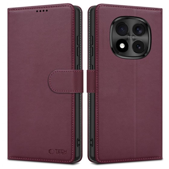 Tech-Protect Wallet Δερματίνης - Σιλικόνης Μπορντό για Redmi Note 15 Pro 5G