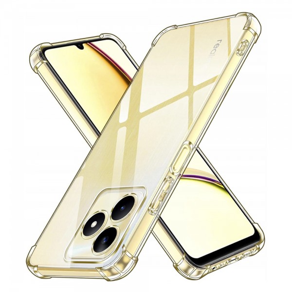 Techsuit Διάφανη Αντικραδασμική Θήκη Σιλικόνης για Realme C51 / note 50