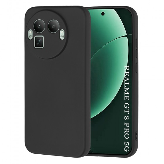 Techsuit Softflex Back Cover Σιλικόνης Μαύρο για Realme GT 8 Pro