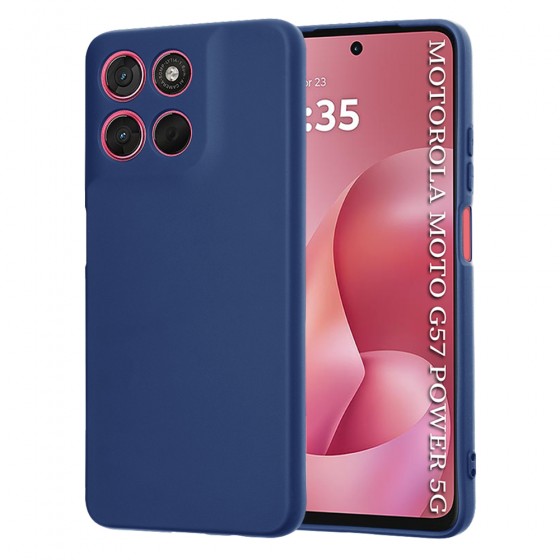 Techsuit Softflex Back Cover Σιλικόνης Navy Μπλε για Motorola Moto G57 Power / G67 Power
