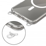 Θήκη με Λουράκι και MagSafe για iPhone 16 Tech-Protect FlexAir Chain Διάφανη (Γκρι & Ροζ)