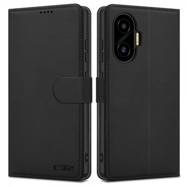 Θήκη Πορτοφόλι Tech-Protect για Xiaomi Poco F7 - Μαύρη