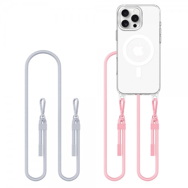 Θήκη Tech-Protect FlexAir Chain MagSafe για iPhone 16 Pro Γκρι/Ροζ