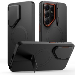 Θήκη Tech-Protect Kevlar Aura MagSafe για Samsung Galaxy S26 Ultra Μαύρο και Πορτοκαλί