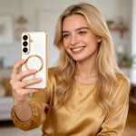 Θήκη Tech-Protect MagFlex για Samsung Galaxy S26 - Διάφανη/Χρυσή