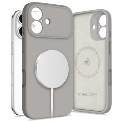 Θήκη Tech-Protect Silicone MagSafe για iPhone 17 Stone Grey