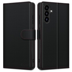 Θήκη Tech-Protect Wallet RS Μαύρο-Κόκκινο για Samsung Galaxy A56 5G