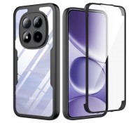 Θήκη Techsuit ColorVerse 360 + Προστατευτικό Οθόνης για Xiaomi Redmi Note 15 Pro Plus 5G / POCO M8 Pro 5G (Διαφανές με Μαύρο Πλαίσιο)