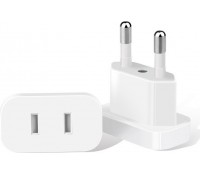 POWERTECH αντάπτορας πρίζας US σε EU PT-927, με ασφάλεια, 4.8mm, λευκός