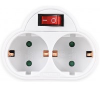 SONORA PAW201 Αντάπτορας ρεύματος 2 θέσεων σούκο με διακόπτη on/off