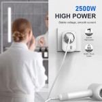 Tech-Protect Αντάπτορας ταξιδίου Πρίζας TA-100 από type-G σε type-F (UK σε GR) λευκό