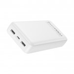XO PB313 WHITE COLOR| Powerbank 20.000 mAh με 3 θύρες USB (2x USB-A, 1x USB-C), σε Λευκό χρώμα XO PB313 WHITE COLOR| Powerbank 20.000 mAh με 3 θύρες USB (2x USB-A, 1x USB-C), σε Λευκό χρώμα