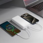 XO PB313 WHITE COLOR| Powerbank 20.000 mAh με 3 θύρες USB (2x USB-A, 1x USB-C), σε Λευκό χρώμα XO PB313 WHITE COLOR| Powerbank 20.000 mAh με 3 θύρες USB (2x USB-A, 1x USB-C), σε Λευκό χρώμα