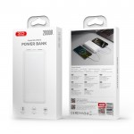 XO PB313 WHITE COLOR| Powerbank 20.000 mAh με 3 θύρες USB (2x USB-A, 1x USB-C), σε Λευκό χρώμα XO PB313 WHITE COLOR| Powerbank 20.000 mAh με 3 θύρες USB (2x USB-A, 1x USB-C), σε Λευκό χρώμα