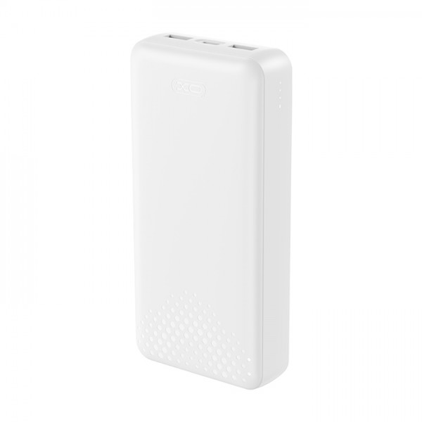 XO PB313 WHITE COLOR| Powerbank 20.000 mAh με 3 θύρες USB (2x USB-A, 1x USB-C), σε Λευκό χρώμα XO PB313 WHITE COLOR| Powerbank 20.000 mAh με 3 θύρες USB (2x USB-A, 1x USB-C), σε Λευκό χρώμα