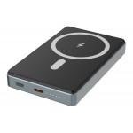POWERTECH power bank PT-1377, 10000mah, magnetic wireless, 20W, γκρι POWERTECH power bank PT-1377, 10000mah, magnetic wireless, 20W, γκρι