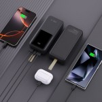 Tech-Protect PB13 Power Bank 30000mAh 22.5W με 2 Θύρα USB-A, 1 Θύρα USB-C Power Delivery / Quick Charge 3.0 και 1 Θύρα Micro Usb, Γκρι