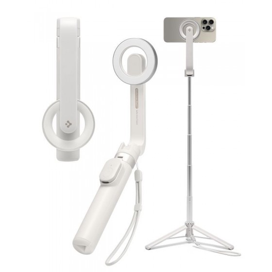 Spigen MagSafe Tripod Selfie Stick – Selfie Stick & Τρίποδο σε Dune Beige AMP07657