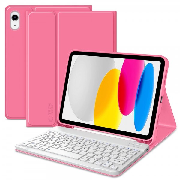 Θήκη Tech-Protect SC Pen + Πληκτρολόγιο Bluetooth για iPad 11" (2025) / iPad 10,9" (2022) - Magenta