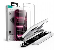 Σετ 2 Tempered Glass ESR UltraFit Classic για iPhone 17 Pro / iPhone 18 Pro – Μαύρο Πλαίσιο