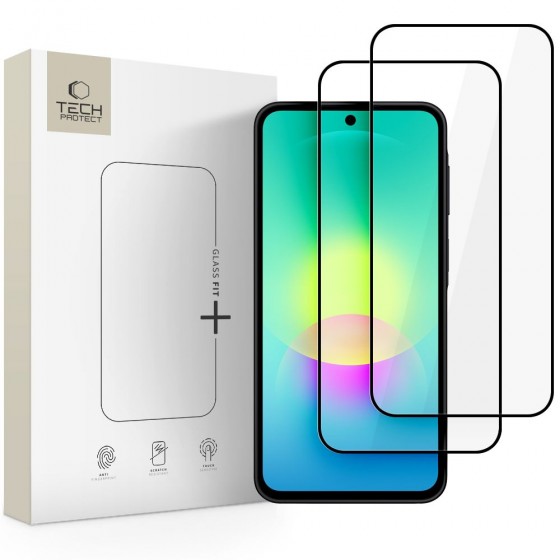 Tech-Protect Glass Fit+ 2-Pack – Σκληρυμένο Γυαλί Προστασίας Οθόνης για Samsung Galaxy A27 5G, Μαύρο