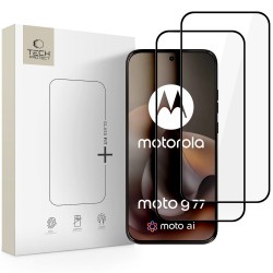 Tech-Protect Glass Fit+ 2-Pack – Tempered Glass για Motorola Moto G67 / G77 / G87 – Μαύρο