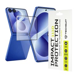 Techsuit 111D Full Cover / Full Glue – Tempered Glass Προστατευτικό Εξωτερικής Οθόνης για Samsung Galaxy Z Flip8 – Μαύρο