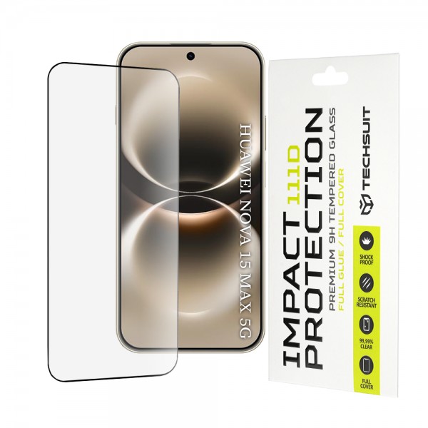 Techsuit 111D Full Cover / Full Glue – Tempered Glass Προστατευτικό Οθόνης για Huawei nova 15 Max – Μαύρο Techsuit 111D Full Cover / Full Glue – Tempered Glass Προστατευτικό Οθόνης για Huawei nova 15 Max – Μαύρο