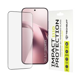 Techsuit 111D Full Cover / Full Glue – Tempered Glass Προστατευτικό Οθόνης για Xiaomi 17T – Μαύρο