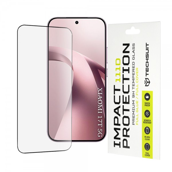 Techsuit 111D Full Cover / Full Glue – Tempered Glass Προστατευτικό Οθόνης για Xiaomi 17T – Μαύρο Techsuit 111D Full Cover / Full Glue – Tempered Glass Προστατευτικό Οθόνης για Xiaomi 17T – Μαύρο