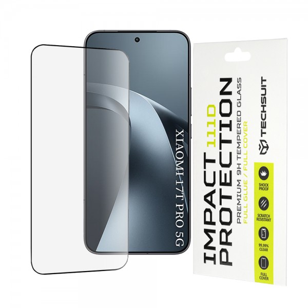 Techsuit 111D Full Cover / Full Glue – Tempered Glass Προστατευτικό Οθόνης για Xiaomi 17T Pro – Μαύρο Techsuit 111D Full Cover / Full Glue – Tempered Glass Προστατευτικό Οθόνης για Xiaomi 17T Pro – Μαύρο