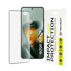 Techsuit 111D Full Cover / Full Glue Προστατευτικό Γυαλί Οθόνης για Motorola Edge 70 Max – Μαύρο