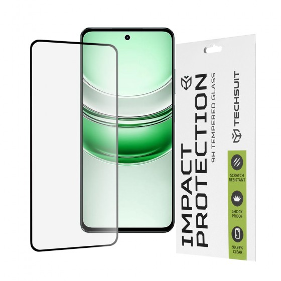 Techsuit 111D Full Cover Full Glue Tempered Glass Προστατευτικό Οθόνης για Realme C71 – Μαύρο