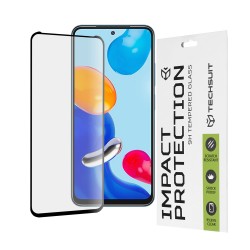 Techsuit 111D Full Cover Full Glue Tempered Glass για Xiaomi Poco M4 Pro / Redmi Note 11 / Note 11S Μαύρο