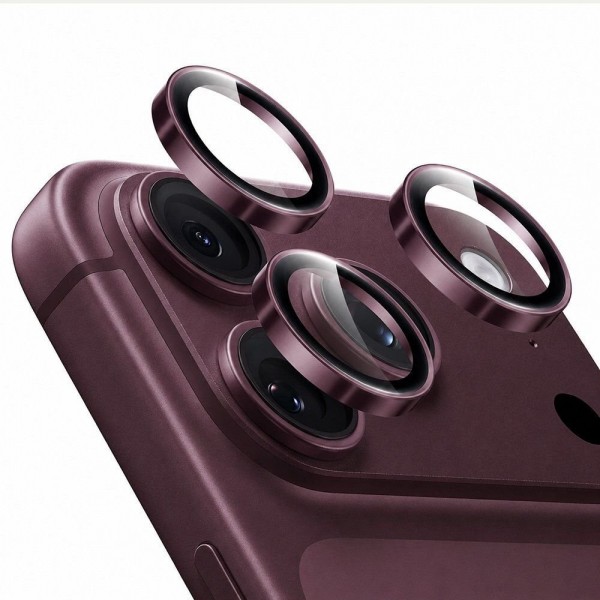 ESR Armorite Προστατευτικό Γυαλί Φακού Κάμερας για Iphone 18 Pro και Iphone18 Pro  Max, Deep Burgundy